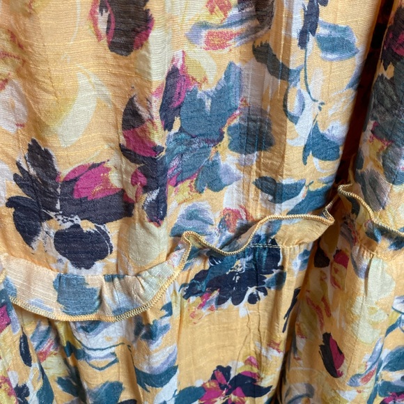 NWT Zac & Rachel Women’s Flax/Zen Blue Floral Midi Dress Sz 2X - Picture 14 of 14